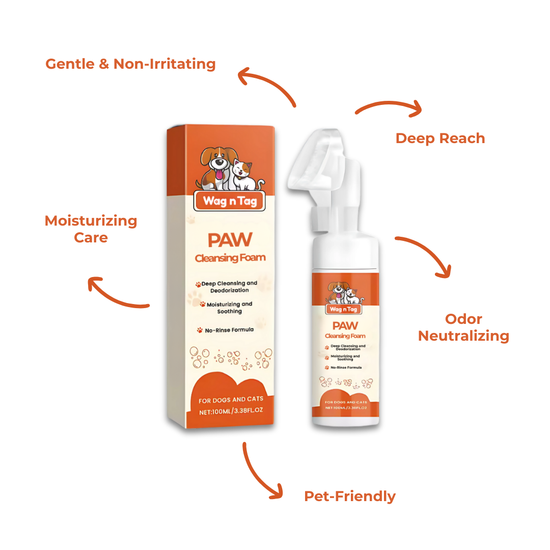 Meet the Wag N Tag Paw Cleansing Foam, Your All-in-One Pet Ear Care Solution